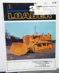 1968 International IH Dealer Sales Brochure 250B Loader Tractor Construction