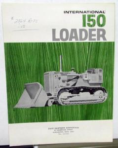 1971 International IH Dealer Sales Brochure 150 Loader Tractor Construction
