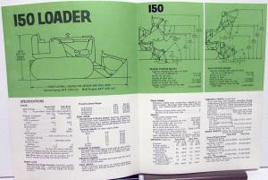 1971 International IH Dealer Sales Brochure 150 Loader Tractor Construction