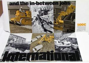 1972 International IH Dealer Sales Brochure Folder 500C Loader Construction