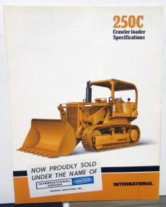 1981 International IH Dealer Sales Brochure 250C Crawler Loader Tractor