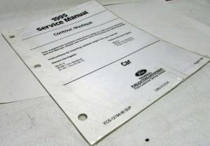 1995 Ford Contour Mercury Mystique Service Manual Supplement Replacement Pages