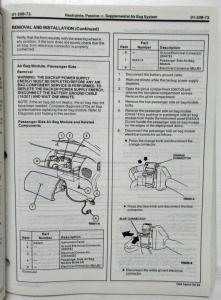 1994 Ford Aspire Service Shop Repair Manual