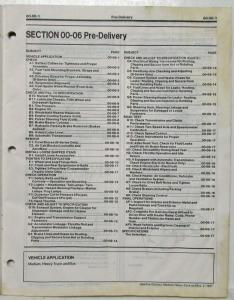 2008 Ford Inspection Manual Pre-Delivery Medium and Heavy Truck & Bus