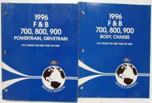 1996 Ford Truck F & B 700 800 900 Service Shop Repair Manual 2 Vol Set