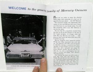 1957 Mercury Owners Manual Monterey Montclair Voyager Commuter New Reproduction
