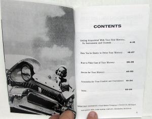 1957 Mercury Owners Manual Monterey Montclair Voyager Commuter New Reproduction