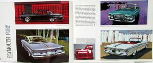 1961 Plymouth Valiant Fury Belvedere Savoy Suburban Oversized Sales Brochure