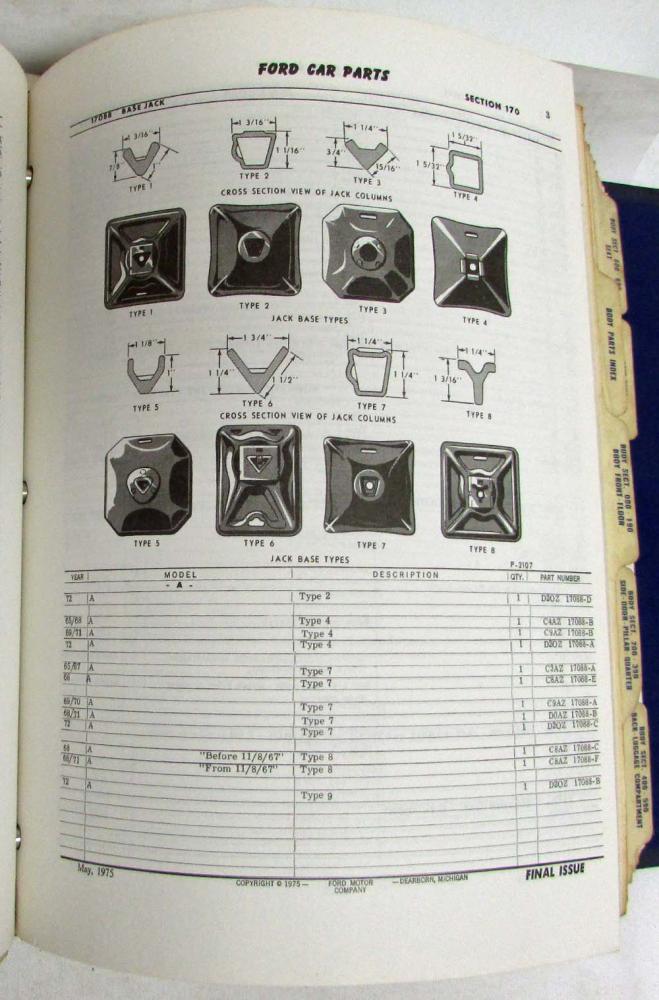 1965 1966 1967 1968 1969 1970 1971 1972 Ford Car Master Parts Catalog 3