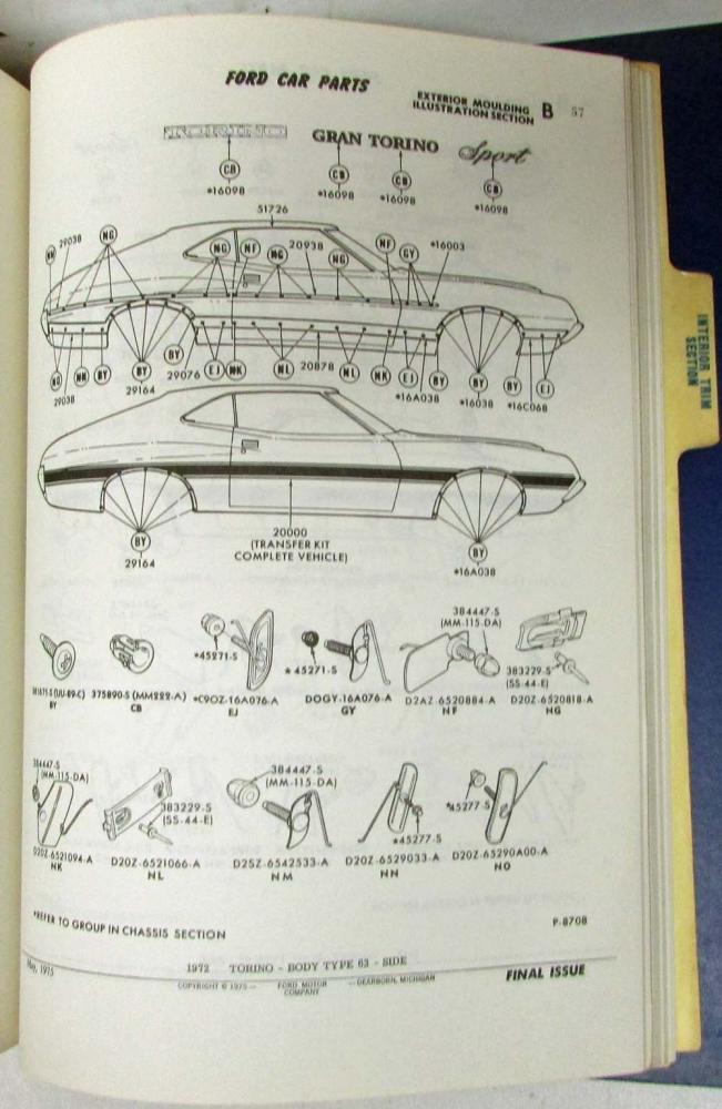 1965 1966 1967 1968 1969 1970 1971 1972 Ford Car Master Parts Catalog 3