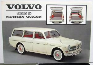 1963 Volvo 122 S Station Wagon Spec Sheet 1 Mirror on Hood