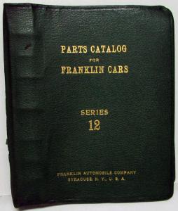 1929-1931 Franklin Series 12 Dealer Parts Catalog Book Airman Series Repair Orig