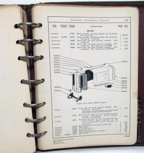 1929-1931 Franklin Series 130 135 137 Dealer Parts Catalog Book Repair Orig