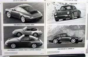 1996 Porsche 911 Carrera Models Press Kit Media Release