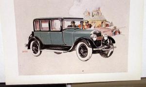 1927 Lincoln Ad Proof Le Baron 4 Passenger Sedan Vanity Fair Vogue Motor Life