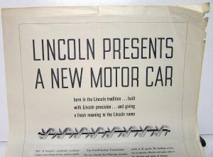 1931 Lincoln Ad Proof Newspaper Magazine Advertisement Original New Car