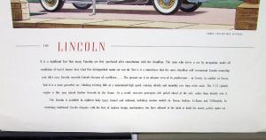 1935 Lincoln Color Ad Proof Magazine New Models V12 Brunn Convertible Victoria