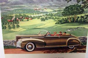 1940 Lincoln Zephyr V12 Magazine Ad Proof New England Hill Roads Time Fortune