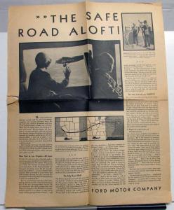 1929 Ford Trimotor Airplane Ad Proof Transcontinental Air Transport Passenger