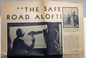 1929 Ford Trimotor Airplane Ad Proof Transcontinental Air Transport Passenger