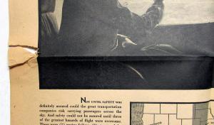 1929 Ford Trimotor Airplane Ad Proof Transcontinental Air Transport Passenger