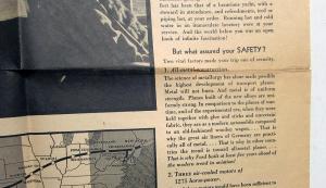 1929 Ford Trimotor Airplane Ad Proof Transcontinental Air Transport Passenger