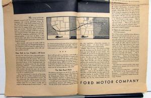 1929 Ford Trimotor Airplane Ad Proof Transcontinental Air Transport Passenger