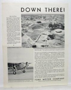 1930 Ford TriMotor Airplane Ad Proof Magazine Commercial Industrial Uses