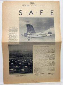 1929 Ford TriMotor Airplane Ad Proof Safety Of Plane Halliburton Wall St Journal