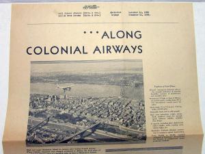 1929 Ford TriMotor Airplane Ad Proof Colonial Airways New York To Boston