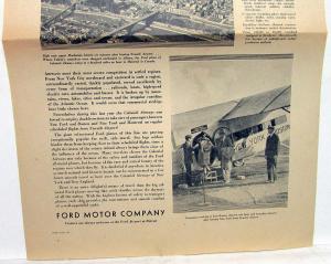 1929 Ford TriMotor Airplane Ad Proof Colonial Airways New York To Boston