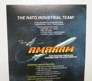 1978 Ford Aerospace Aeronutronic Division Magazine Ad Proof AMRAAM Missile