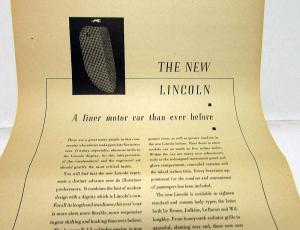 1935 Lincoln V12 Newspaper Ad Proof New Lincoln Models Standard & Custom Bodies