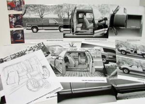 1995 Chevrolet & GMC Trucks Side Access Panel Pickup Press Kit w Photos & Slides