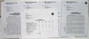 1997 BMW M3 Z3 5 7 Models Press Kit Photos & MSRP Sheet Original