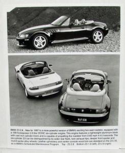 1997 BMW M3 Z3 5 7 Models Press Kit Photos & MSRP Sheet Original