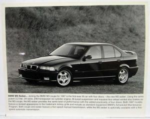 1997 BMW M3 Z3 5 7 Models Press Kit Photos & MSRP Sheet Original