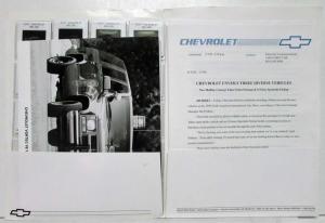 1996 Chevrolet Press Kit Concept POLICE Package Tahoe - Malibu - S-Series Pickup