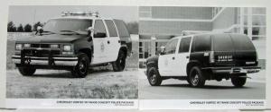 1996 Chevrolet Press Kit Concept POLICE Package Tahoe - Malibu - S-Series Pickup