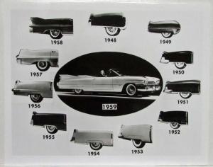 1995 Cadillac American Icon Press Kit - 1959 El Dorado Tail Fin US Postage Stamp