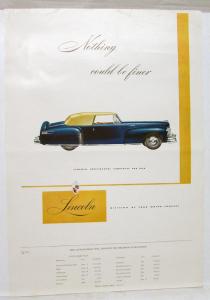 1946 Lincoln Magazine Ad Proof Continental Cabriolet Newsweek Time Vogue Esquire