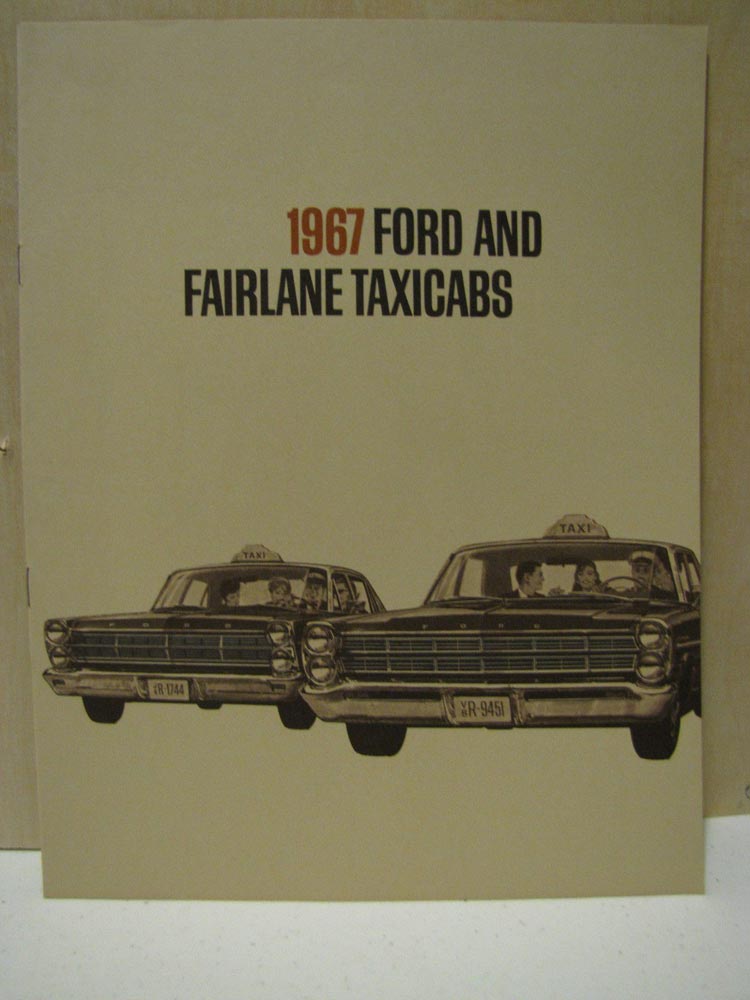 1967 67 NOS FORD TAXI CAB CUSTOM 500 FAIRLANE SALES BROCHURE TAXICAB
