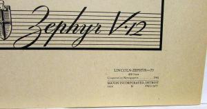 1942 Lincoln Newspaper Ad Proof Zephyr V12 Built For Lasting Pride & Pleasure