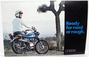 1971 Honda CL-100K1 Motorcycle Dealer Sales Brochure Scrambler 100 Folder