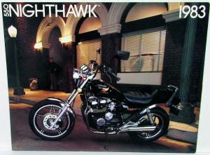 1983 Honda Nighthawk 550 Motorcycle Bike Dealer Sales Brochure CB550SC