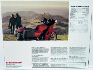 1990 Kawasaki Concours Motorcycle Dealer Sales Brochure ZG1000-A5