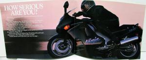 1990 Kawasaki Ninja ZX-11 Motorcycle Dealer Sales Brochure ZX1100-C1 Specs