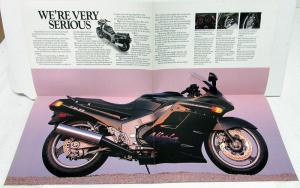 1990 Kawasaki Ninja ZX-11 Motorcycle Dealer Sales Brochure ZX1100-C1 Specs