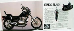 1990 Kawasaki Vulcan 500 Motorcycle Dealer Sales Brochure VN500-A1 Specs