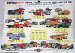 1955 Chevrolet All Truck Panel Pickup Suburban Fwd Control Stake Bus Sale Folder